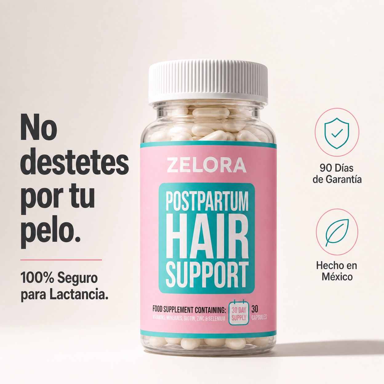 ZELORA POSTPARTO · VITAMINA CAPILAR